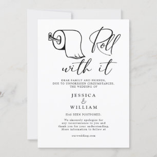 Modern Change of Date Postponed Cancelled Event Invitation