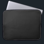 Modern Charcoal Black Customizable 15 Inch Laptop Sleeve<br><div class="desc">Modern and elegant design for your custom laptop sleeve! 
 Customize it by adding your chosen name,  photo,  image,  or text! 
 Give a personal touch and unique feel to your laptop!</div>