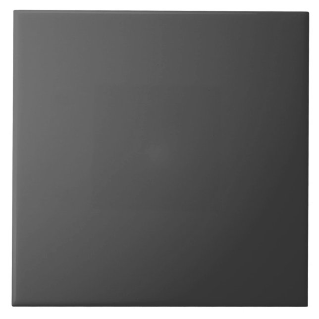 Modern Charcoal Gray Ceramic Tile (Front)