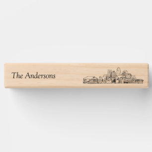 Modern Charlotte Wedding Guestbook Lawn Game Topple Tower