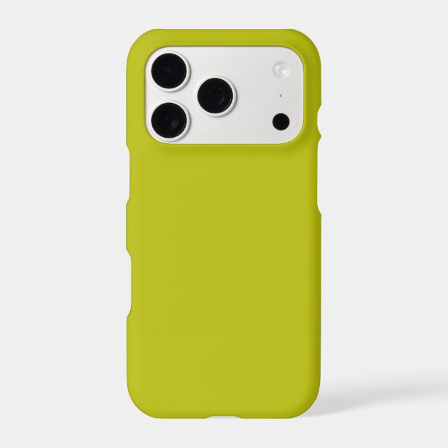 Modern Chartreuse Green Solid Plain Color Iphone Case (Back)