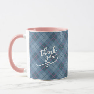 Modern Checker Pattern thank you gift Mug