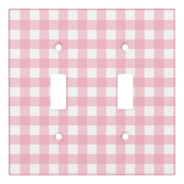Modern Checkerboard Pattern Lightswitch Cover (Front)