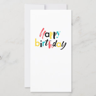 Modern, cheerful design of "Happy Birthday"