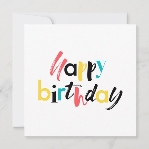 Modern cheerful design of Happy Birthday Card