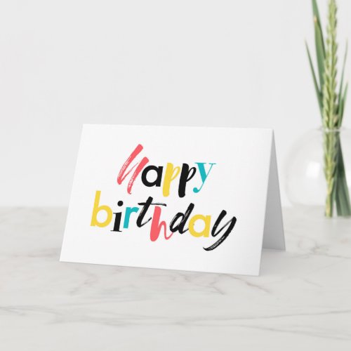 Modern cheerful design of Happy Birthday Card