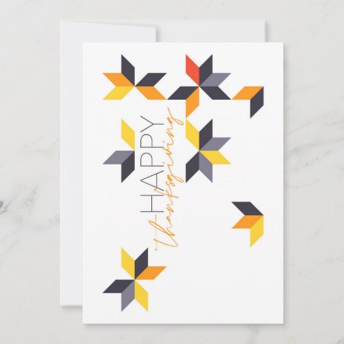 Modern cheerful design of Happy Thanksgiving Holiday Card