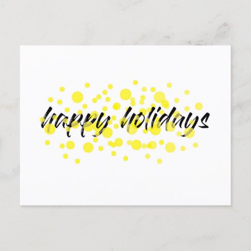 Modern cheerful fun graphic Happy holidays Holiday Postcard