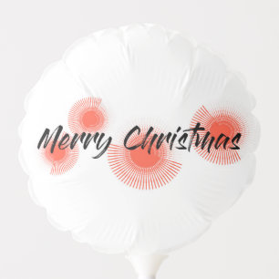 Modern, cheerful, playful design "Merry Christmas" Balloon