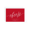 Modern Cheers Non-Photo Business Holiday Card Red