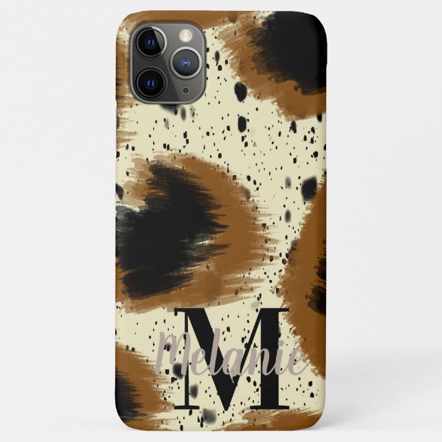 Modern Cheetah Abstract Splash Art Case-Mate iPhone Case (Back)