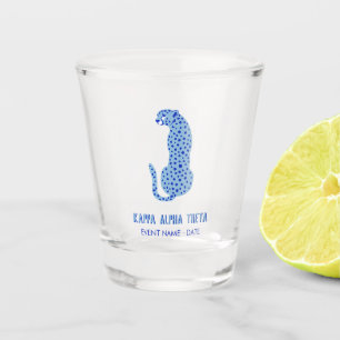 Modern Cheetah Custom Sorority Event Shot Glass 