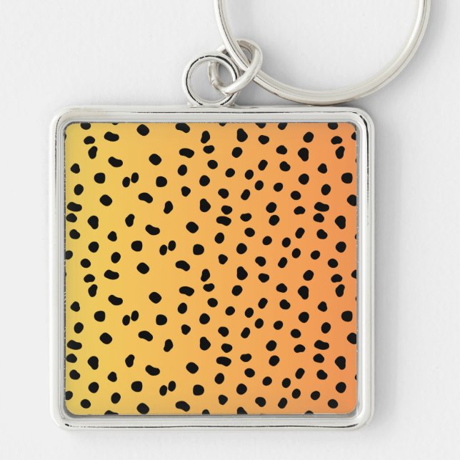 Modern Cheetah Print  Keychain (Front)