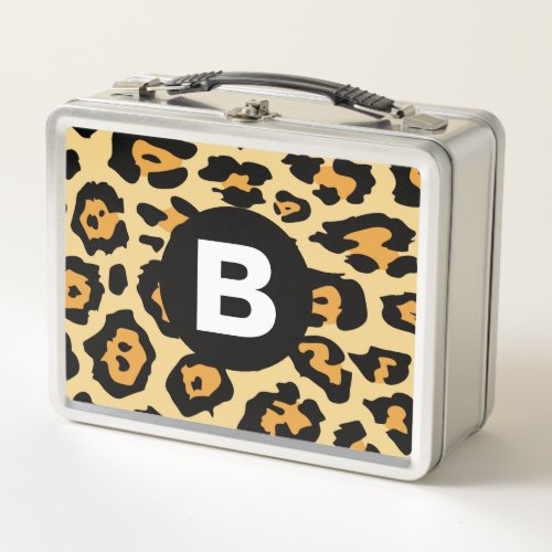 Modern Cheetah Spots Pattern Metal Lunch Box