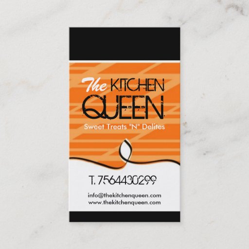 Customizable Modern Chef Business Cards