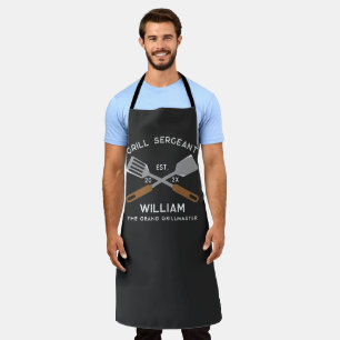 Modern Chef Dad Grill Expert Personalized Apron