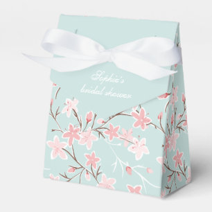 Modern Cherry Blossom Bridal Shower Favor Boxes