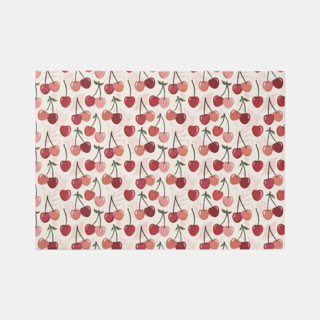 Modern Cherry Pattern Outdoor Rug (Front)