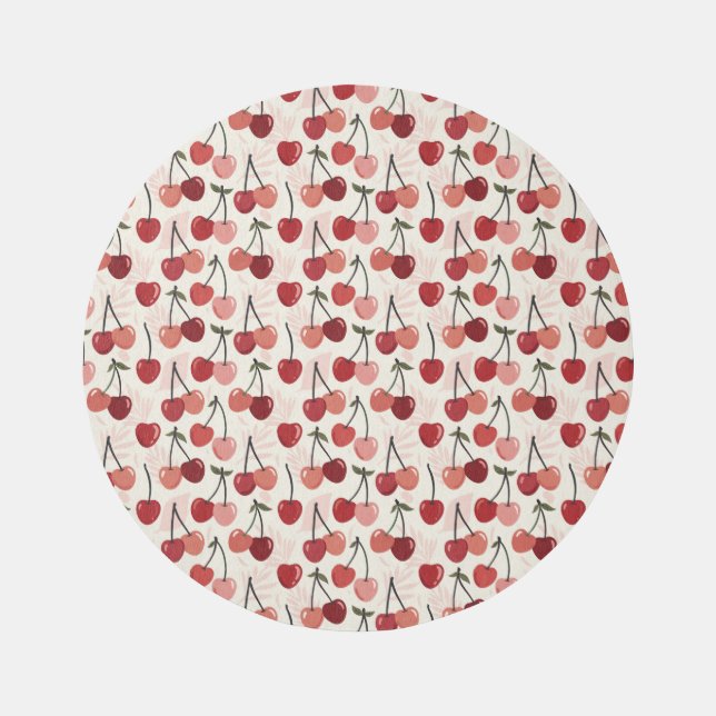 Modern Cherry Pattern Outdoor Rug (Front)