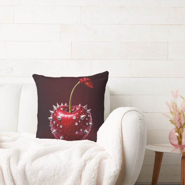Modern Cherry  Throw Pillow (Couch)
