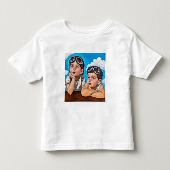 Modern Cherub Painting - Inspired by Rembrandt Toddler T-shirt (Front)