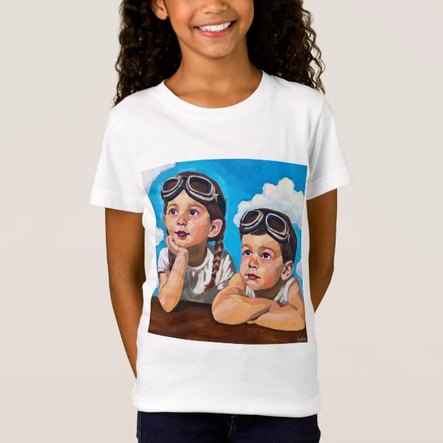 Modern Cherub Painting - Rembrandt Inspired Art T-Shirt (Front)