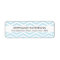 Modern Chevron Blue White Return Address Label
