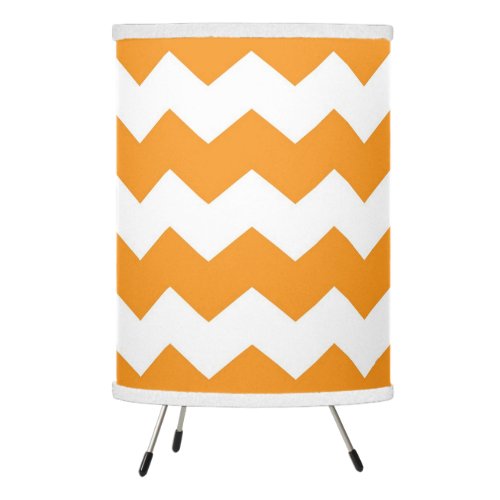 Modern Chevron Lamp in Orange