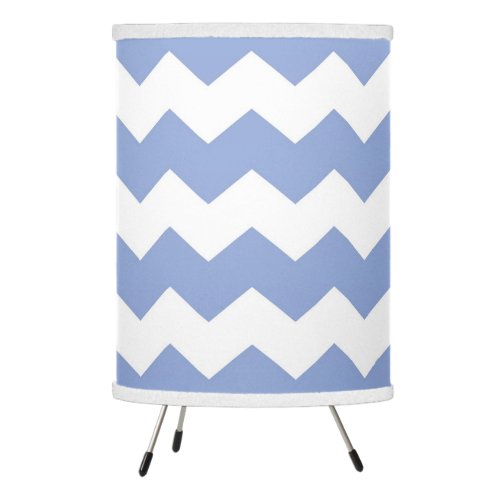 Modern Chevron Lamp in Periwinkle