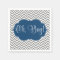 Modern Chevron Navy Blue Gray Boy Baby Shower