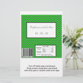 Modern Chevron Neon Green/Grey Candy Wrapper (Standing Front)
