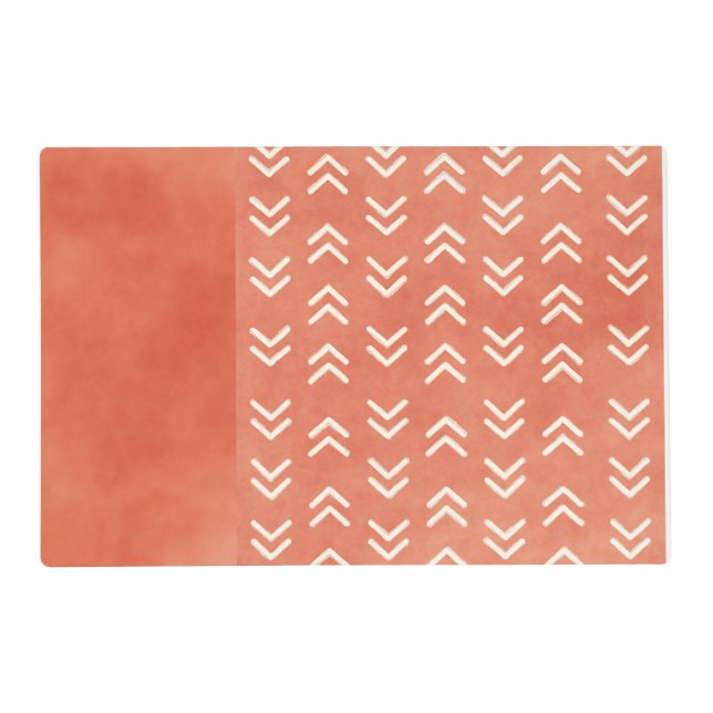 Modern chevron patterned pet placemat (Front)