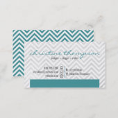 Modern Chevron Professional Business Card (Front/Back)