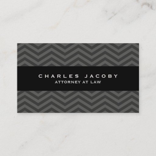 Customizable Modern Chevron Professional Male Business Card