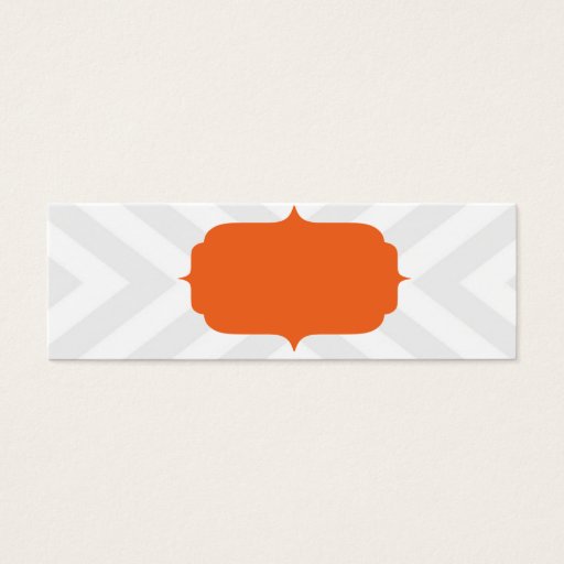 Customizable MODERN CHEVRON SKINNY CARD BUSINESS CARD TEMPLATE