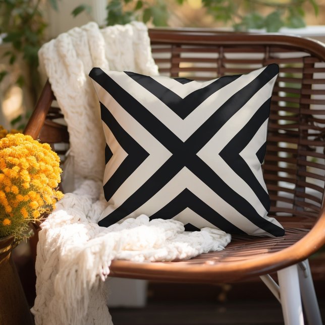 Modern Chevron Stripe Throw Pillow (Creator Uploaded)