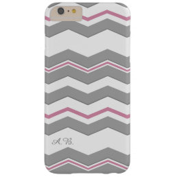 Modern Chevron with any Color Detail Initials Barely There iPhone 6 Plus Case