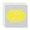 Modern Chevron Yellow Gray Baby Shower