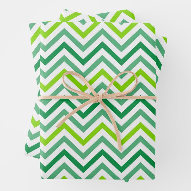 Modern Chevron Zigzag Seamless Pattern Wrapping Paper Sheets (In situ)