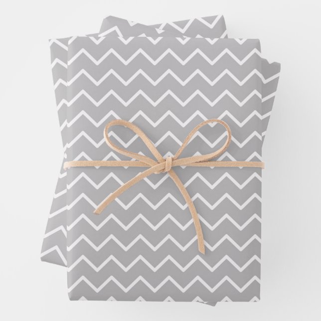 Modern Chevron Zigzag Seamless Pattern Wrapping Paper Sheets (In situ)
