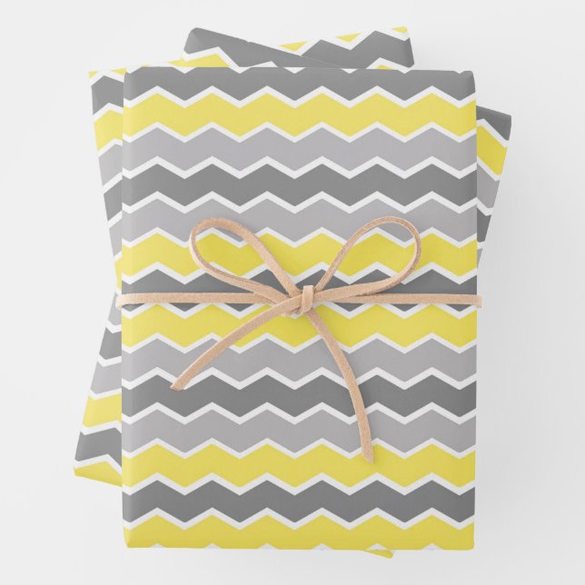 Modern Chevron Zigzag Seamless Pattern Wrapping Paper Sheets (In situ)
