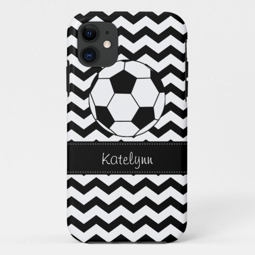 Modern Chevron Zigzag Soccer iPhone 5 Case