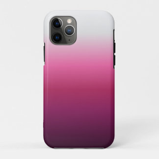 modern chic abstract magenta burgundy maroon ombre iPhone 11 pro case