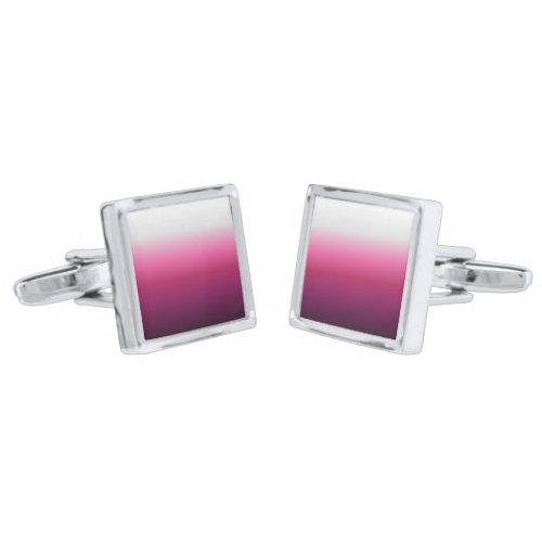 modern chic abstract magenta burgundy maroon ombre cufflinks