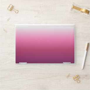 modern chic abstract magenta burgundy maroon ombre HP laptop skin