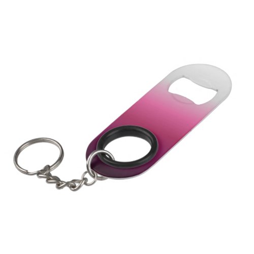 modern chic abstract magenta burgundy maroon ombre keychain bottle opener