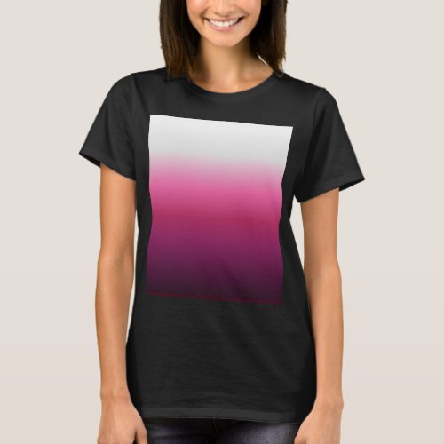modern chic abstract magenta burgundy maroon ombre T_Shirt