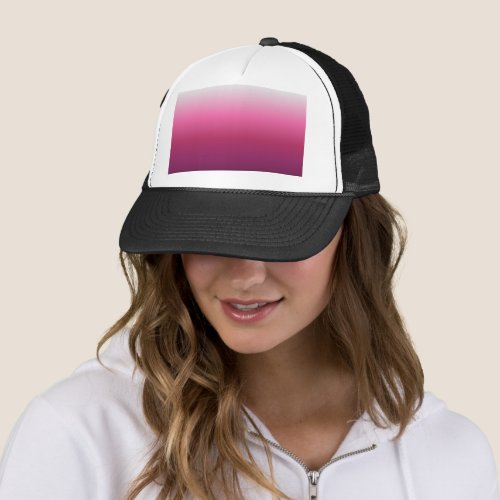 modern chic abstract magenta burgundy maroon ombre trucker hat