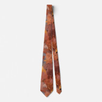 Modern Chic Abstract Terracotta Rust Brown Neck Tie Modern Chic Abstract Terracotta Rust Brown Neck Tie