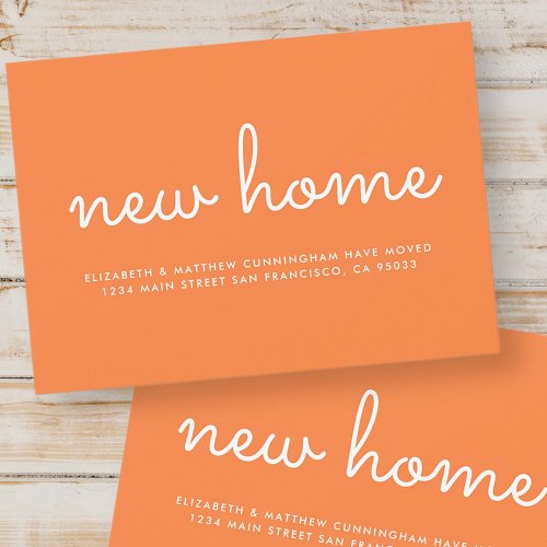 Modern Chic and Fun New Home Announcement Card